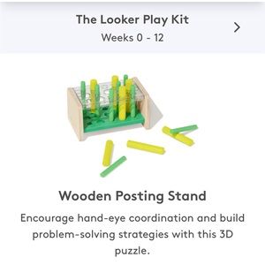 Lovevery wooden posting stand